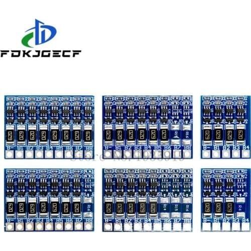 3S 4S 5S 6S 7S 8S 21V 4.2v li-ion balancer board 18650 li-ion balncing full charge battery Balance Function Protection Board