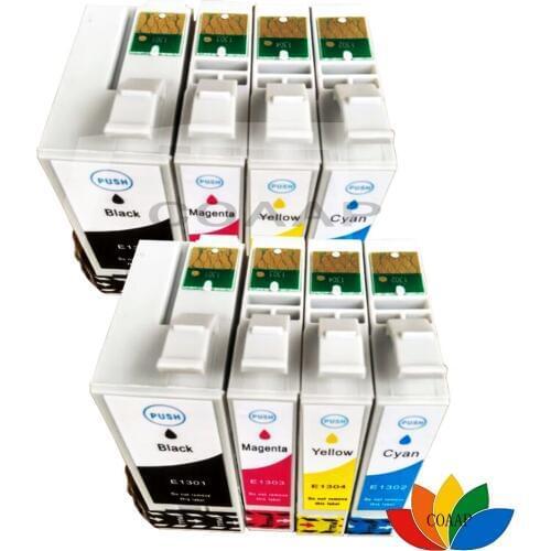 8 Compatible ink cartridges T1301-1304 Epson Stylus Office B42WD BX525WD BX535WD BX630FW BX635FWD BX925FWD BX935FWD