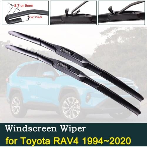 Car Wipers Blade for Toyota RAV4 1994~2020 XA10 XA20 XA30 XA40 XA50 RAV 4 2000 2006 2012 2013 2018 Accessories Windshield Wipers