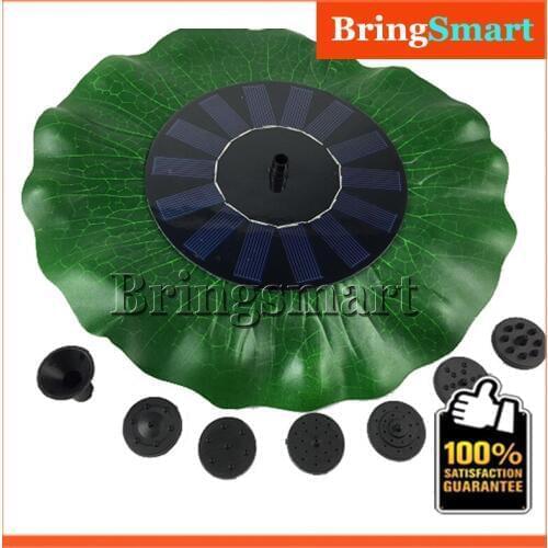 Bringsmart SR-160F1HY38 Solar Simulation 38*38CM Lotus Leaf Fountain 8V DC Brushless Fountain Pump with Solar Panel