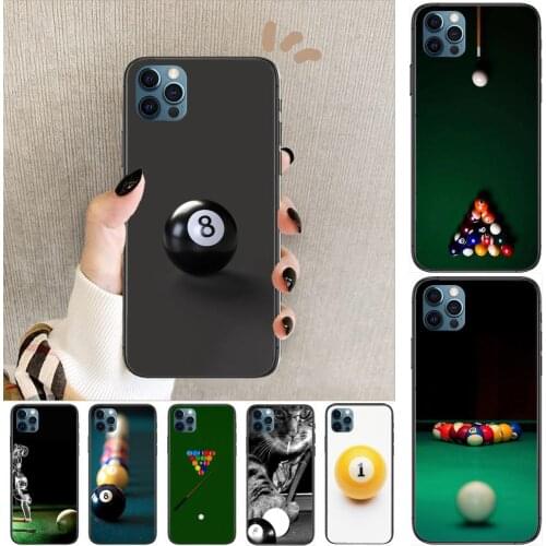 Billiards lovers style Anime Phone Cases cover For iphone 11 Pro Max case 12 8 7 6 S XR PLUS X XS SE 2020 mini mobile cell shel