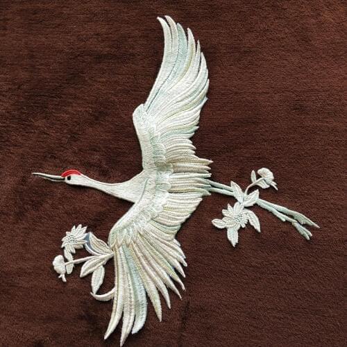 Flower cane sew on lace Embroidered Applique patches for clothing parches termoadhesivos para ropa stickers for clothes