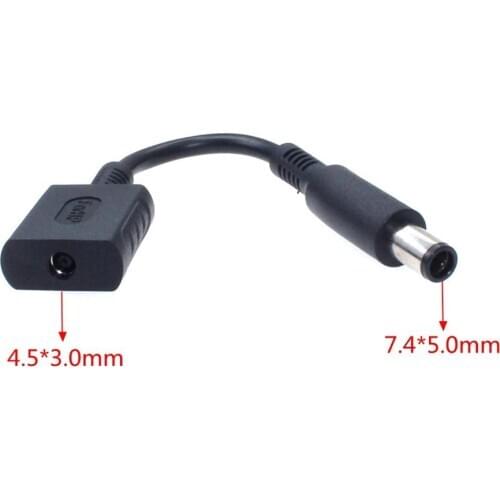 DC Power Adapter Connector Plug DC conversion head jack female 4.5*3.0mm plug to male 7.4*5.0 mm with Pin for HP Pavilion Laptop