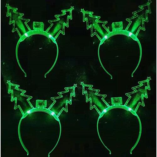 Childrens Tree Headdress Gift Glowing Light Headband Hair Flash LED Headwear wedding birthday Halloween