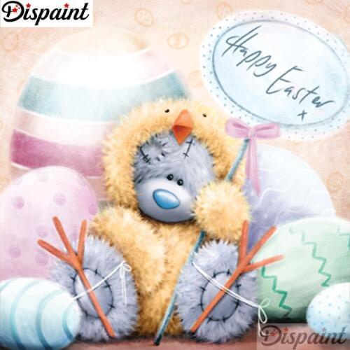 Dispaint Full Square/Round Drill 5D DIY Diamond Painting "Cartoon bear scenery" 3D Embroidery Cross Stitch 5D Home Decor A11314