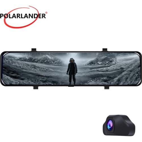 Dual Recording Streaming Media Recorder Touch Screen Black FM BLE 4.0 TF 64GB GPS+BD Noise Reduction MIC Wifi Hotspot 12 Inch