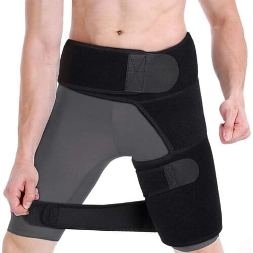 Fitness Sports Hip Brace Belt Leggings Thigh Hamstring Strap Groin Support Wrap for Sciatica Pain Relief Compression Brace