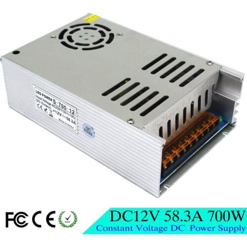 Small Volume Single Output 700W 58.3A 12V DC Power Supply Switching Switch Led Driver for Strip Lamp CNC 3D Print Cctv Machine