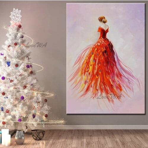 Handmade Sexy Lady Art Picture Oil Painting Modern Living Room Decoration Paintings Canvas Wall Art Figure Picture Artwork