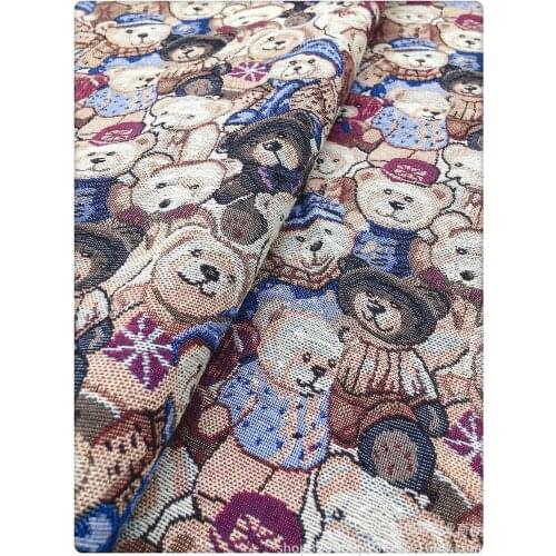 Creative Fabric Impressionist Retro Literary Jacquard Clothing Dress Jacket Designer Fabric Shoes Hat Bag Handmade