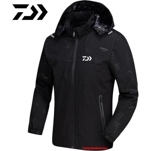 2021 New DAIWA Fishing Jackets Summer Autumn High Quality Outdoor Sport Hooded Hiking Fishing Clothings Breathable Fishing Coats