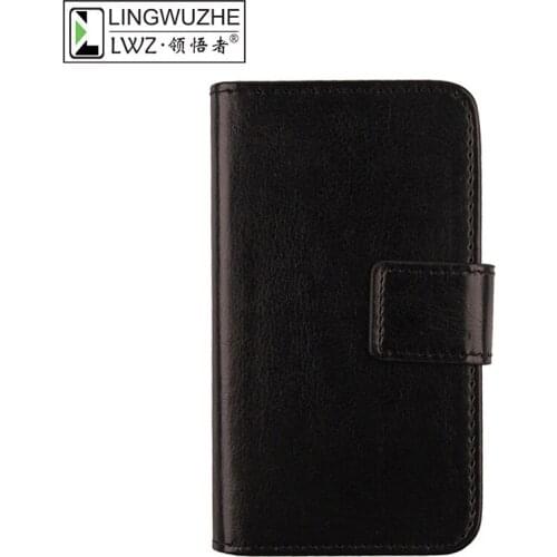 Fashion Book style Flip phone protection PU Leather Case Cover For Alcatel One Touch Scribe HD OT-8008D 8008