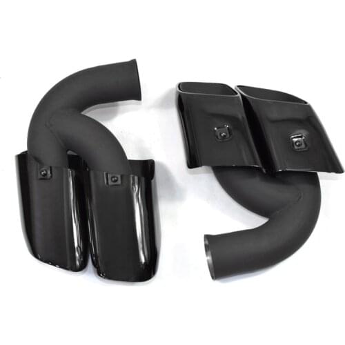 AK MUFFLERTIP For Porsche Cayenne 2010-2014 Exhaust Tip Stainless Steel Car Exhaust Pipe Black Square Month Tailpipe