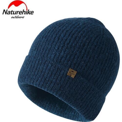 Naturehike Men Knitted Warm Thick Caps Women Wool Hat Winter Climbing Outdoor Hiking 2 Colors