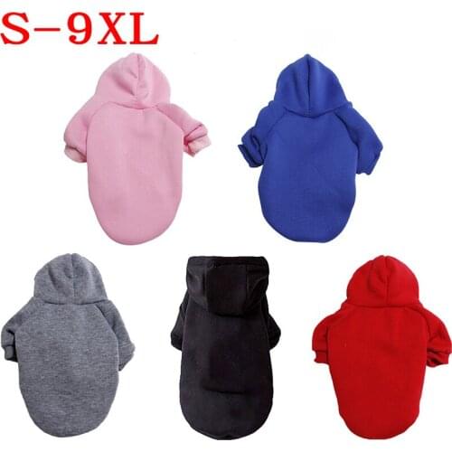 Dog clothes pet sweater hoodies solid color clothes small dog clothes big dog clothes Labrador golden retriever clothes