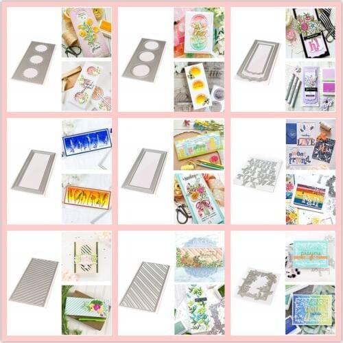 Rectangle Background Frame Metal Cutting Dies Stencil For DIY Scrapbooking Craft Paper Card Album Making Template 2020 New