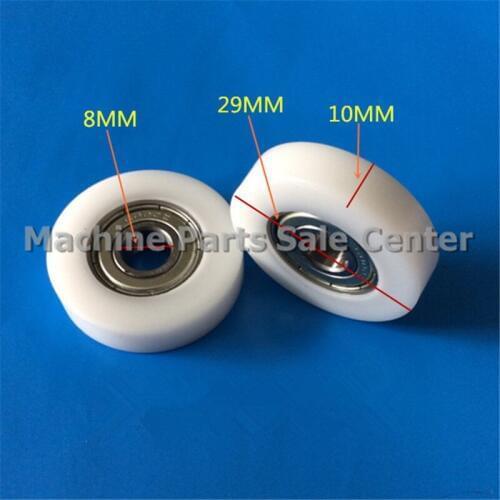 SWMAKER 8*29*10mm F type plastic nylon package pulley with bearing 608 POM Polyurethane for 3D printer flat Flat roller wheel