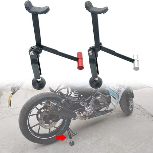 Foldable Motorcycle Wheel Lifter Outdoor Portable Motor Support Frame Device Universal for Kawasaki Yamaha Suzuki Honda MT03