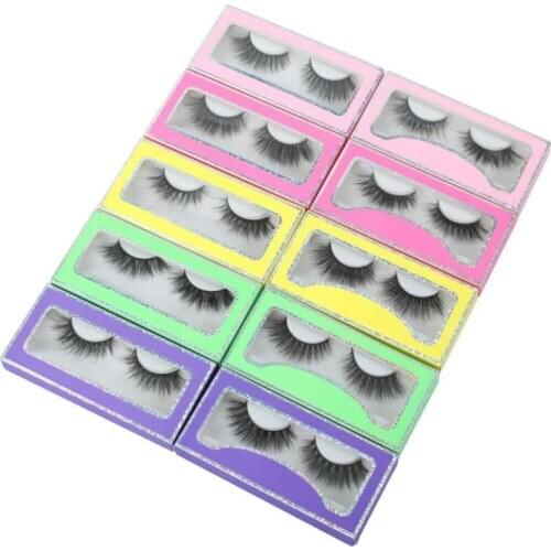 Eyelash package lash package bulk wholesale 25mm mink eyelash box eyelash boxes with logo Custom packaging paper lash box