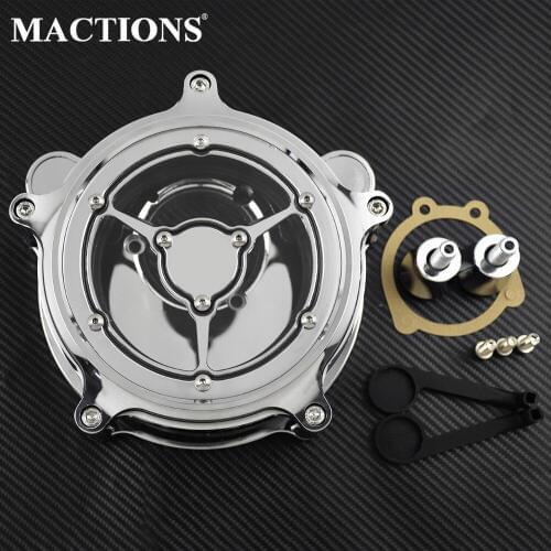 Motorcycles Air Filter Cleaner Intake Kit CNC Crafts For Harley Dyna 2000-2015 2016 2017 Softail 2000-2013 2014 2015 Chrome