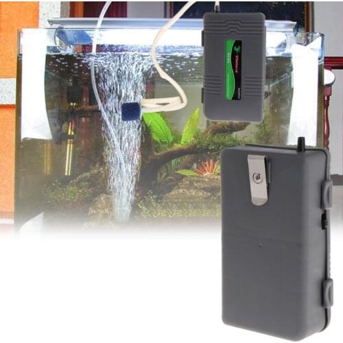 Air Pump Portable Aquarium Fish Tank Battery Powered Oxygen Aerator With Stone