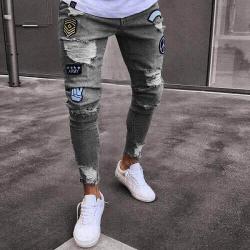 ZhuZunZhe 2020 Men Clothes 2020 Hip Hops Skinny Denim Pants Zipper Ripped Jeans Pants Designer Black Jeans Mens
