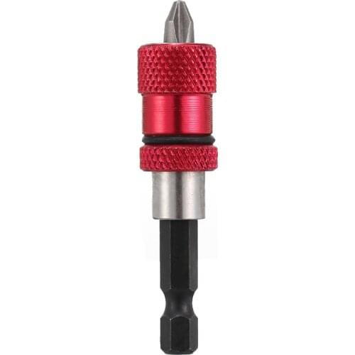 1pc 1/4'' Adjustable Screw Depth Bit Holder Magnetic Screwdriver Hex Bit Holder Magnetic Tip Quick Release for Drill Screw Tool