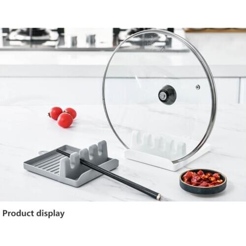 1 PC Kitchen Ware Holders Spoon Storage Pads Plastic Anti-Slip Prevent Oil Spill Racks Kitchen Space Saver Containers 3 Colors