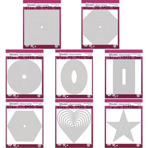 2021 CH New Arrival Kinds of Frames Stencil Metal Cutting Dies For Scrapbooking Practice Hands-on DIY Album Card Handmade Tools