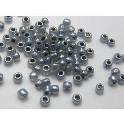 5000 Ceylon Grey Glass Seed Beads 2mm (10/0) + Storage Box