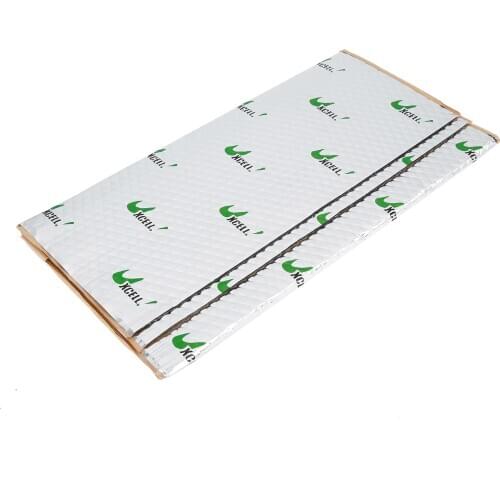 2pcs 2mm Thick Super High Quality Butyl Rubber Car Sound Deadener Heat Insulation Mat Pad Self Adhesive Door Roof Floor Barrier