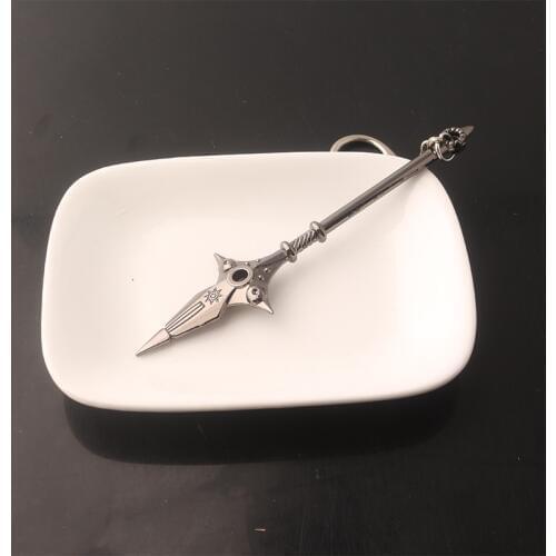 The Seven Deadly Sins Kings Chastiefol Lance Keychain Nanatsu no Taizai Weapon Model Key Chain for Men Cosplay Jewelry Gift