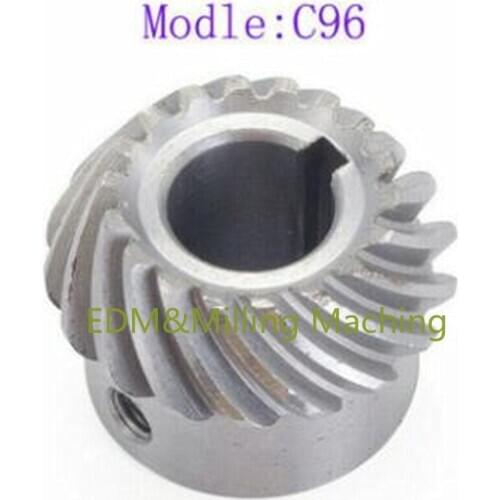 CNC Milling Machine Part C96 Helical Lifting Gear Spiral Umbrella Type Gear For Bridgeport Mill Tool