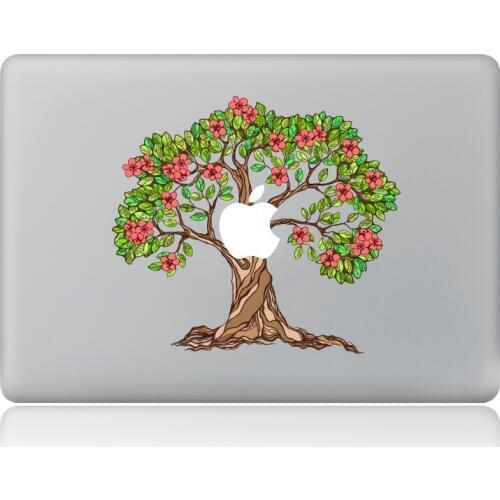 Flowering fruit trees Vinyl Decal Laptop Sticker for macbook Pro Air 13 inch Cartoon laptop Skin shell for mac book