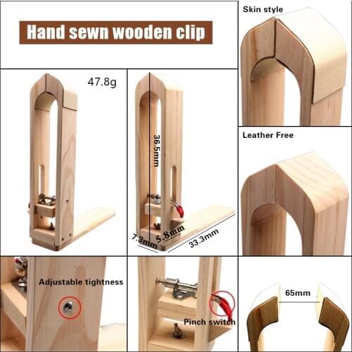 Wood Clamp Leather Stitching Lacing Horse Sewing Clamp Leather Table Desktop Sewing Tools Hand Tool Set Treatments Crafts