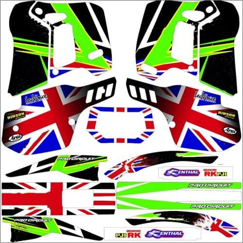 For KAWASAKI KDX200 1989 1990 1991 1992 1993 1994 200KDX Free Customized Motorcycle full set of 3M graphics stickers decals kits