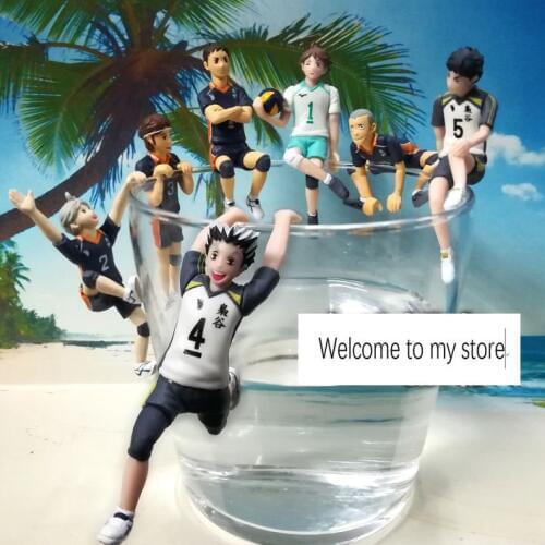Pvc figure model volleyball 7pcs/set cup toy