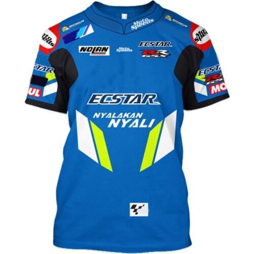 NEW 2019 MOTO GP Racing Team Riding Racing Sports T-Shirt New No fading Knigh Shirt For Suzuki