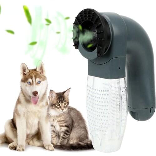 HOOMIN Pet Massage Electric Suction Device Cat Dog Animals Hair Comb Vacuum Fur Cleaner Pet Grooming Cat Dog Deshedding Clipper