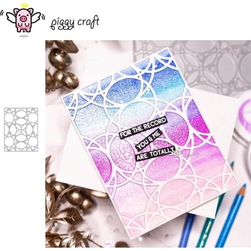 Piggy Craft metal cutting dies cut die mold Circle rectangle frame Scrapbook paper craft knife mould blade punch stencils dies