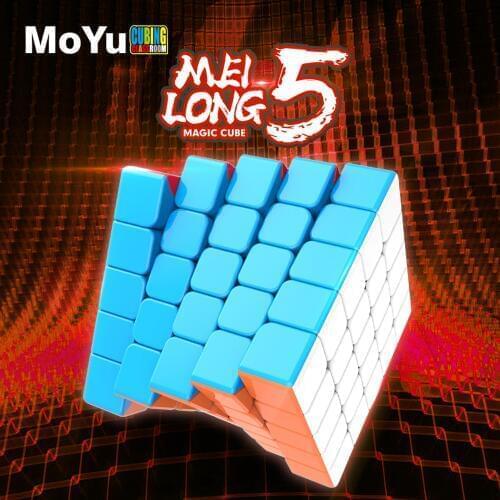 MoYu cubing classroom meilong 5x5x5 magic speed cube stickerless professional 5x5 Puzzle Cubes educational toys for children