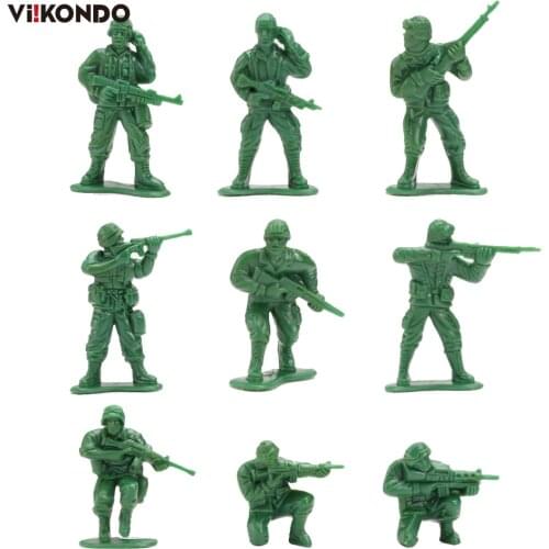 Viikondo 100Pcs Army Men Military Set -Modern Warfare Insurgents in the Middle East with 10 poses Cool Military Toy for boys