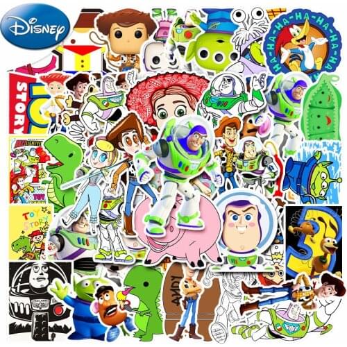 10/30/53pcs/Pack Cartoon Disney Toy Story Stickers Funny Guitar Skateboard Luggage Laptop DIY Waterproof Sticker Kid Stikers Toy