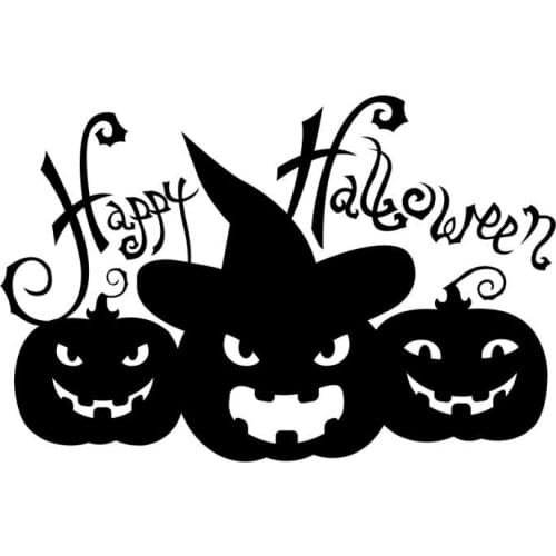 Bat Witch Black Cat Wall Stickers For Shop Home Decoration Diy Window Decal Halloween Festival Mural Art Kids Gift Wall Stickers