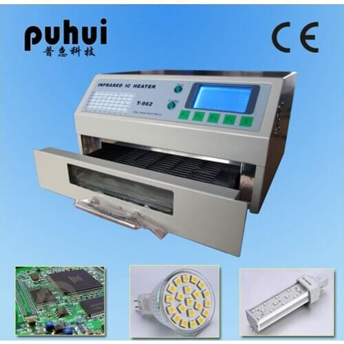Puhui T962 110V / 220V Reflow Equipment T-962 Infrared Reflow Oven Furnace IC Heater BGA Rework Station HDCSUN Piece