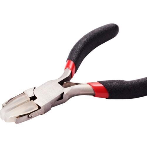 1PC 90x50x10mm Jewelry Plier Black Carbon Steel Short Chain-Nose Polishing Plier For Bending Metal DIY Tool Equipments