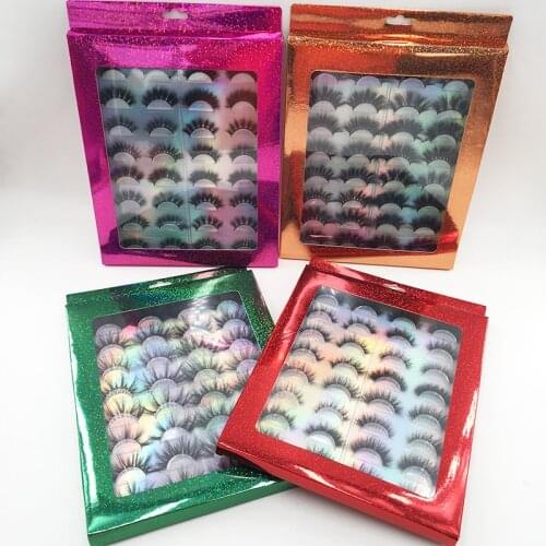 Lashes Book 16 Pairs Lashes Package Wholesale Dramatic Packing Custom LOGO Book for 25mm 27mm 22mm Lashes