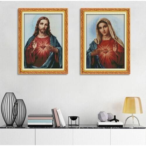 Jesus DIY Handmade Needlework Counted 14CT Printed Cross Stitch Embroidery Kit R7RC