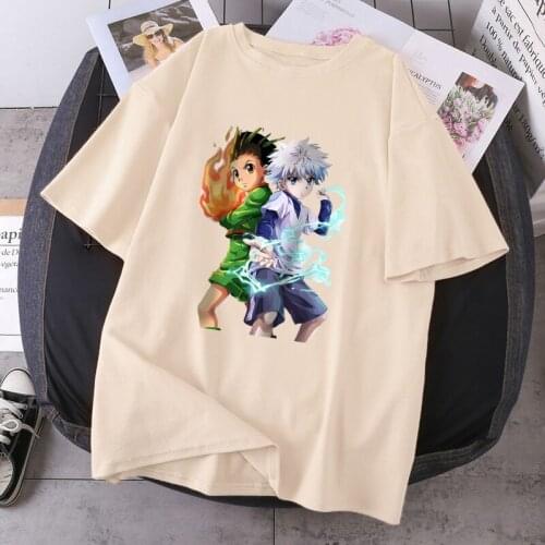 Streetwear HUNTERXHUNTER T Shirts Women O-Neck Short Sleeve Summer T-shirts Hip Hop Vintage Bodybuilding Tees Tops Camisetas