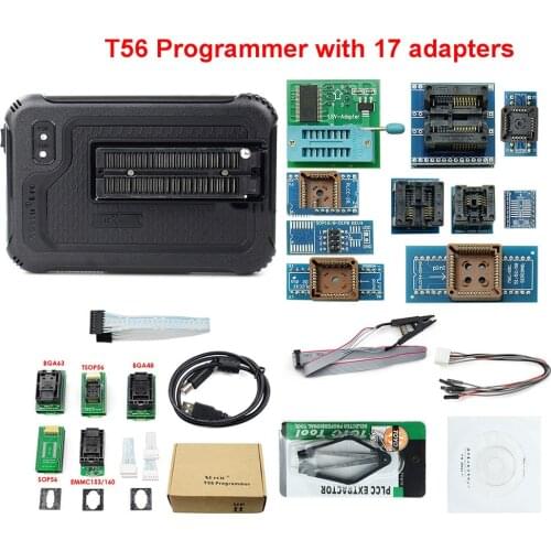 UPMELY Smart Chips XGecu T56 Universal Programmer Powerful Support Nor Flash / NAND Flash / EMMC+17 Adapters Fast Reading Speed
